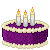 Ube Cake with candles 50x50 icon