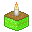 Pandan Cake with candle 32x32 icon