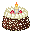 Black Forest Cake with candle 32x32 icon