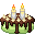 Matcha Cake Type 14 with candles 32x32 icon