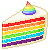 Piece Of Rainbow Layers Cake 50x50 icon