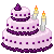 3DK Purple Cake with candles 50x50 icon