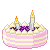 Blueberry Cake type 11_2 with candles 50x50 icon
