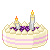Blueberry Cake type 11 with candles 50x50 icon
