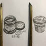 My jam bottle inkwells