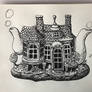 House with two teapot spouts
