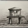 Ruined house in the sea