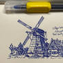 Windmill and houses