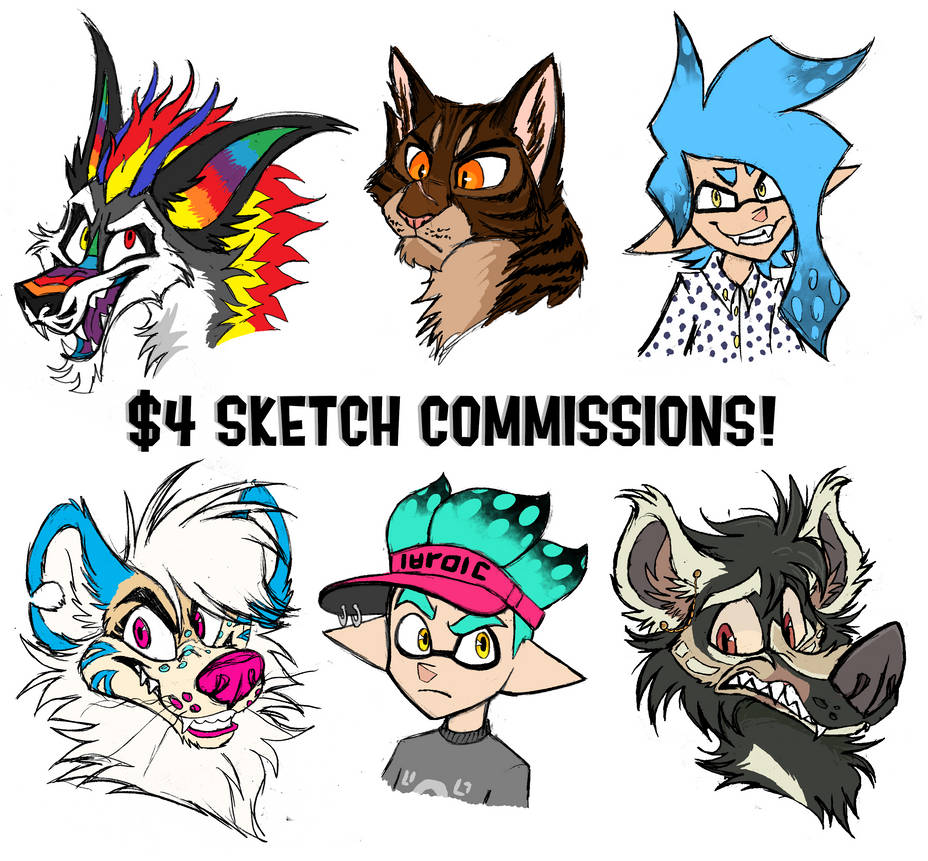 Sketch Commissions are OPEN! [Ko-Fi]