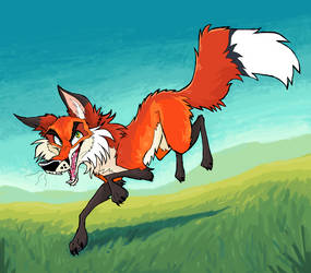 Red Fox [MS PAINT Redraw!]