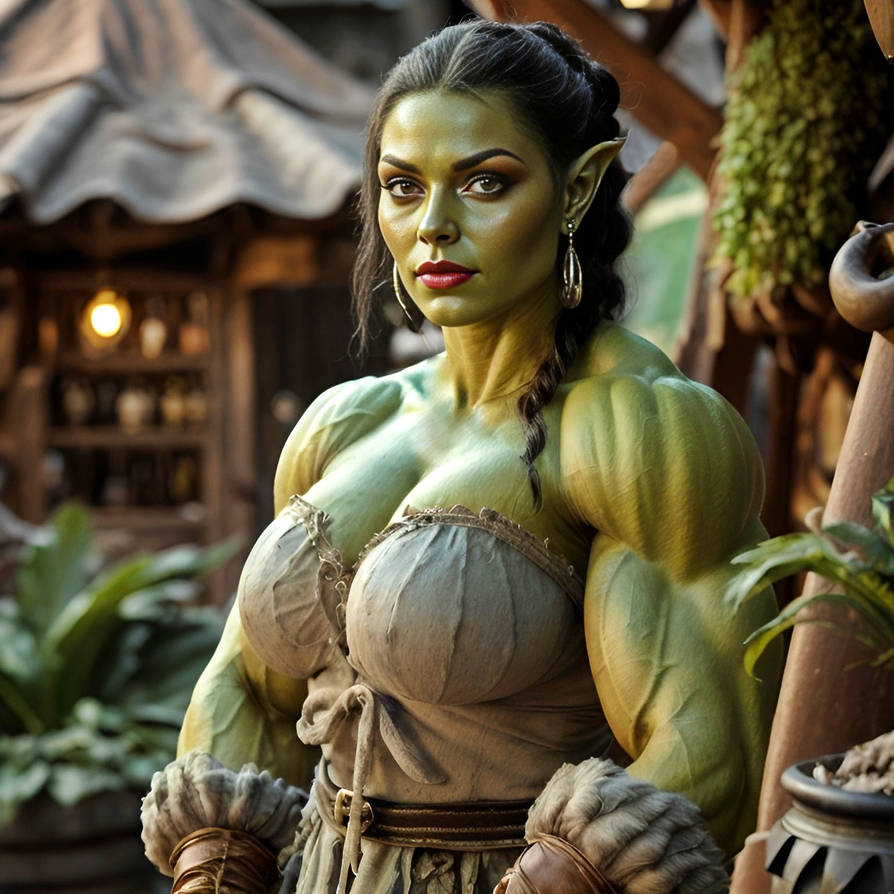 Orcess Big, Strong but not Scary by Marasso on DeviantArt