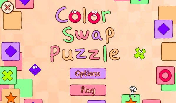 Color Swap Puzzle new title screen