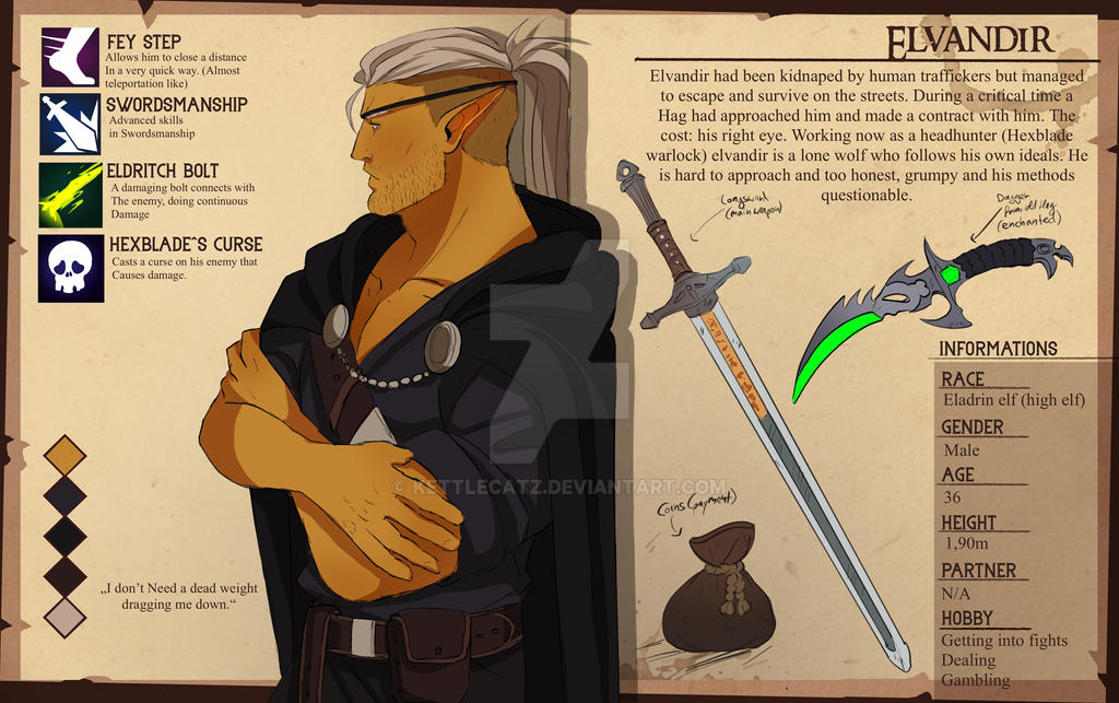 (FC) Elvandir charactersheet by Kettlecatz on DeviantArt
