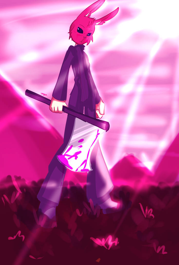 Pink Rabbit Boy THE Pink bunny man by Zenkai-shizukana on DeviantArt