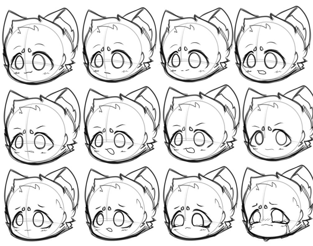 expression reference sheet by RencarnateSans on DeviantArt