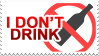 Don't Drink stamp