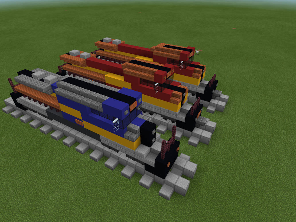 Minecraft trains by INVENCERATION on DeviantArt