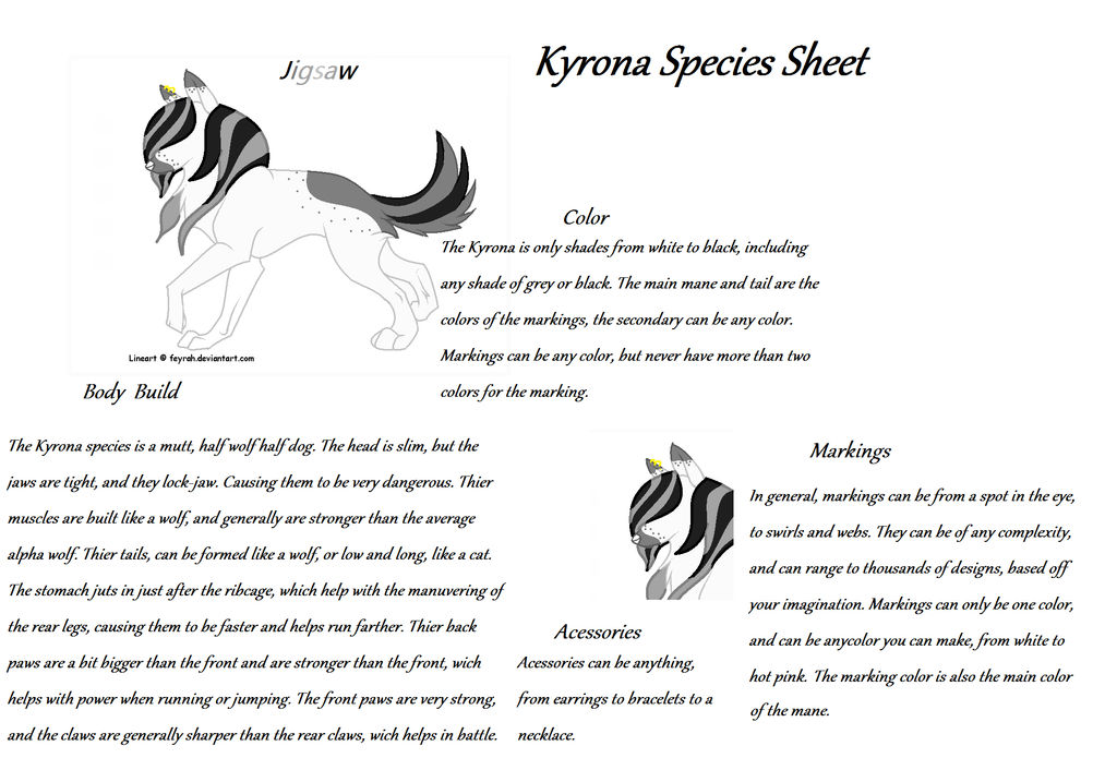 Kyrona Breed Sheets