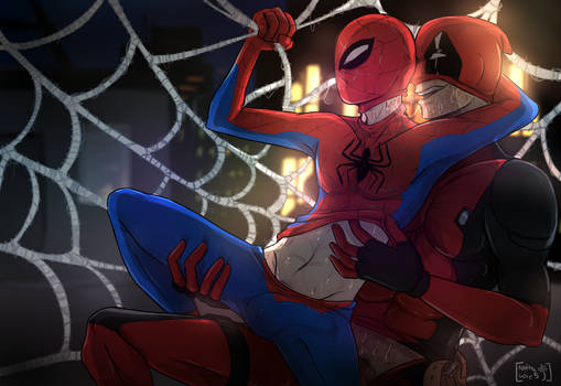 Stay here...spidy.. -Spideypool-