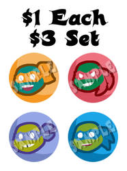 For Sale: TMNT Icon Buttons