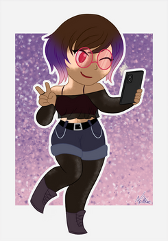 Chibi Character Commission - Dani Kitsune 2026