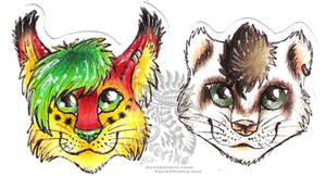 Chibi head badges c: by Drerika Chibi head badges c: by Drerika