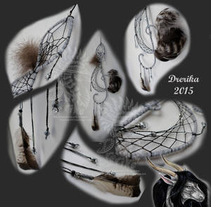 Feathered Mist Dreamcatcher by Drerika Feathered Mist Dreamcatcher by Drerika