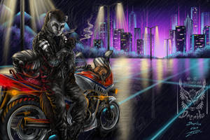 G: In a Synthwave style by Drerika G: In a Synthwave style by Drerika