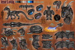 CM: Mezame ref sheet (updated) by Drerika CM: Mezame ref sheet (updated) by Drerika