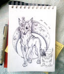 Prize: Coyote tattoo design by Drerika