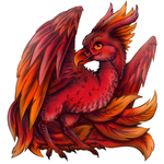 CM: Red phoenix chibi by Drerika
