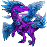 CM: Feathered raptor chibi by Drerika