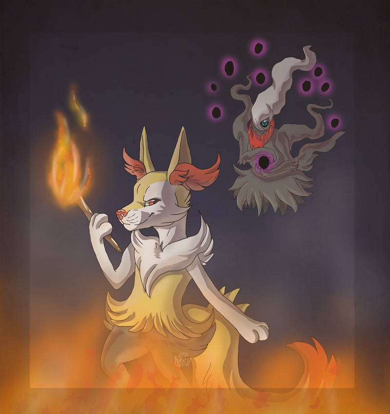 Darkrai And Braixen