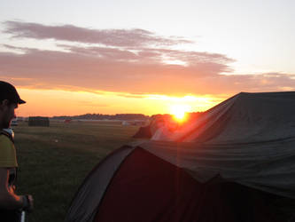 sundown at the campground