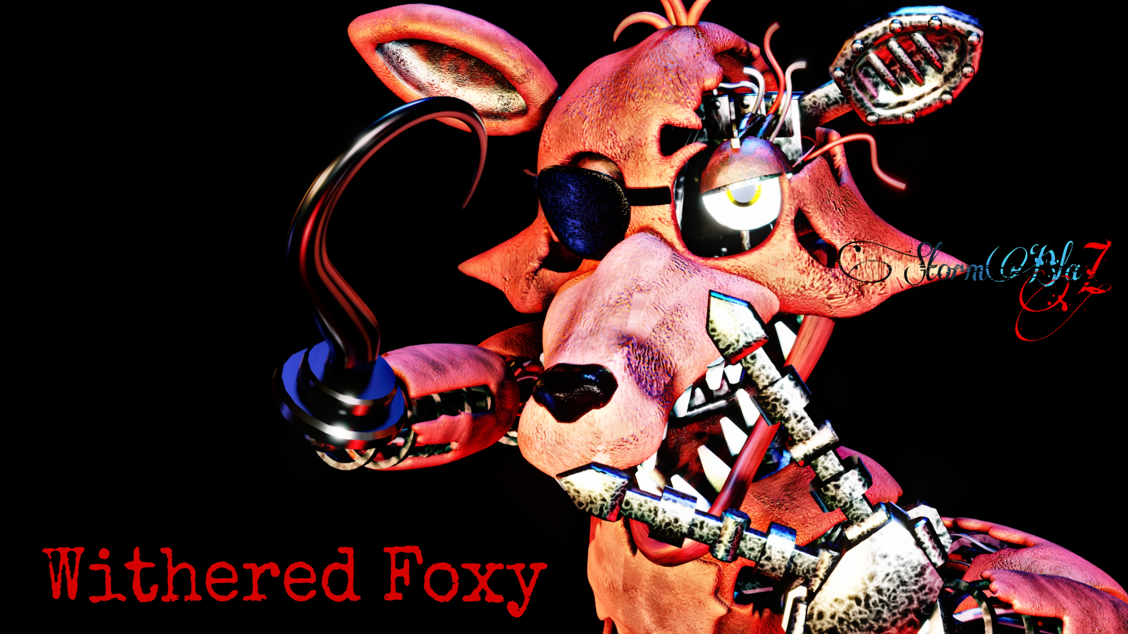 FNaF BLENDER: Withered Foxy by Mikol1987 on DeviantArt