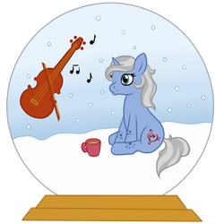 Silver Sonata Snow Globe