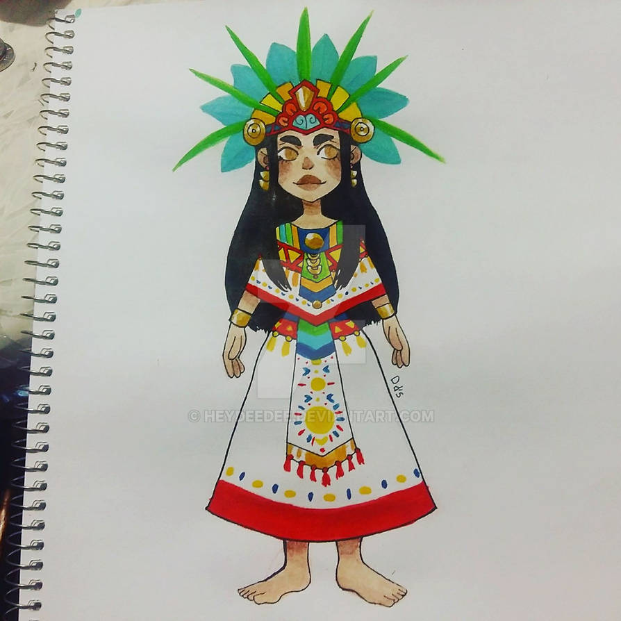 Deviantart Aztec Ritual Day 28: Aztec by heyDeedee on DeviantArt