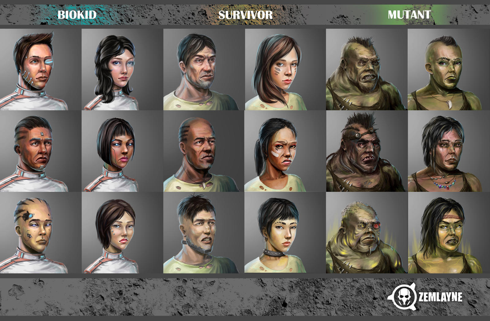 Random faces by scerg on DeviantArt