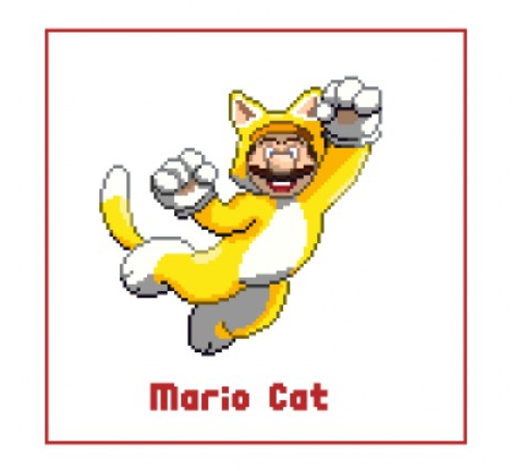 Cat Mario, Pixel Recreation by DJToast3 on DeviantArt