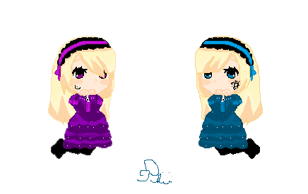 Violette and Hortense PixelArt