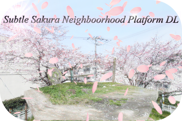 MMD Subtle Sakura Neighborhood Platform DL by AkitaFanZ
