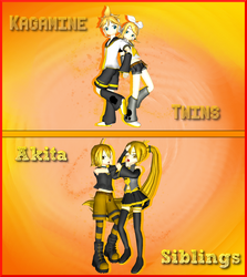 Kagamine Twins - Akita Siblings