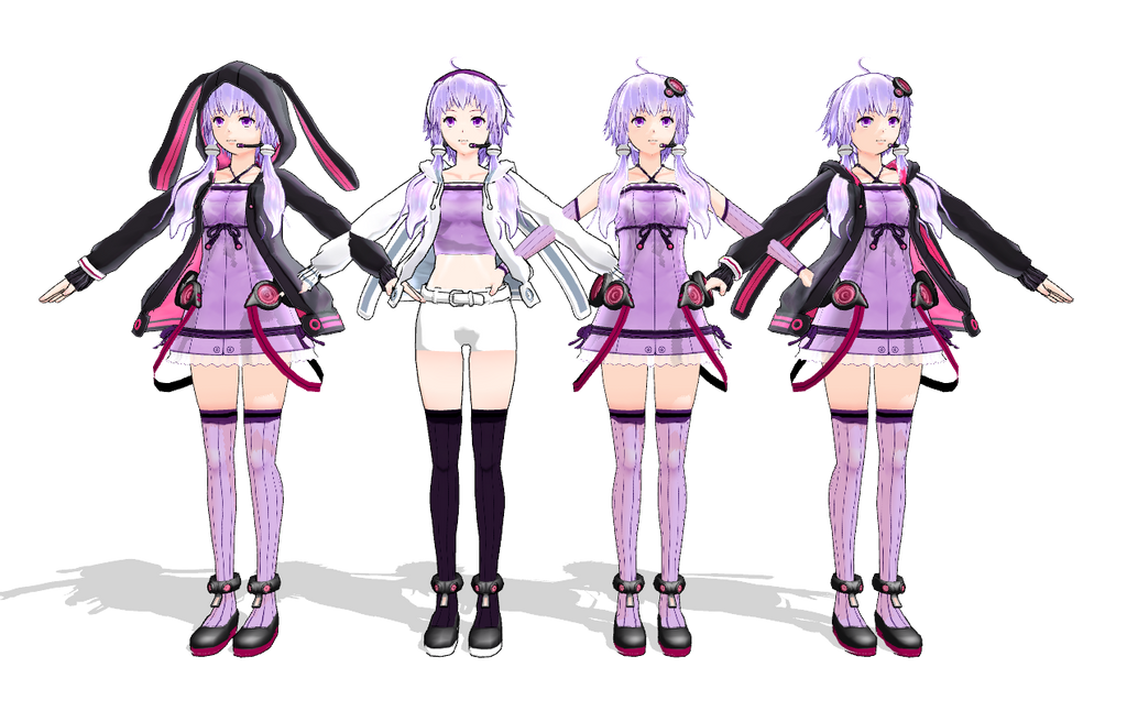 Mmd Model Pack MMD Yukari Yuzuki Model Pack Download by AkitaFanZ on DeviantArt