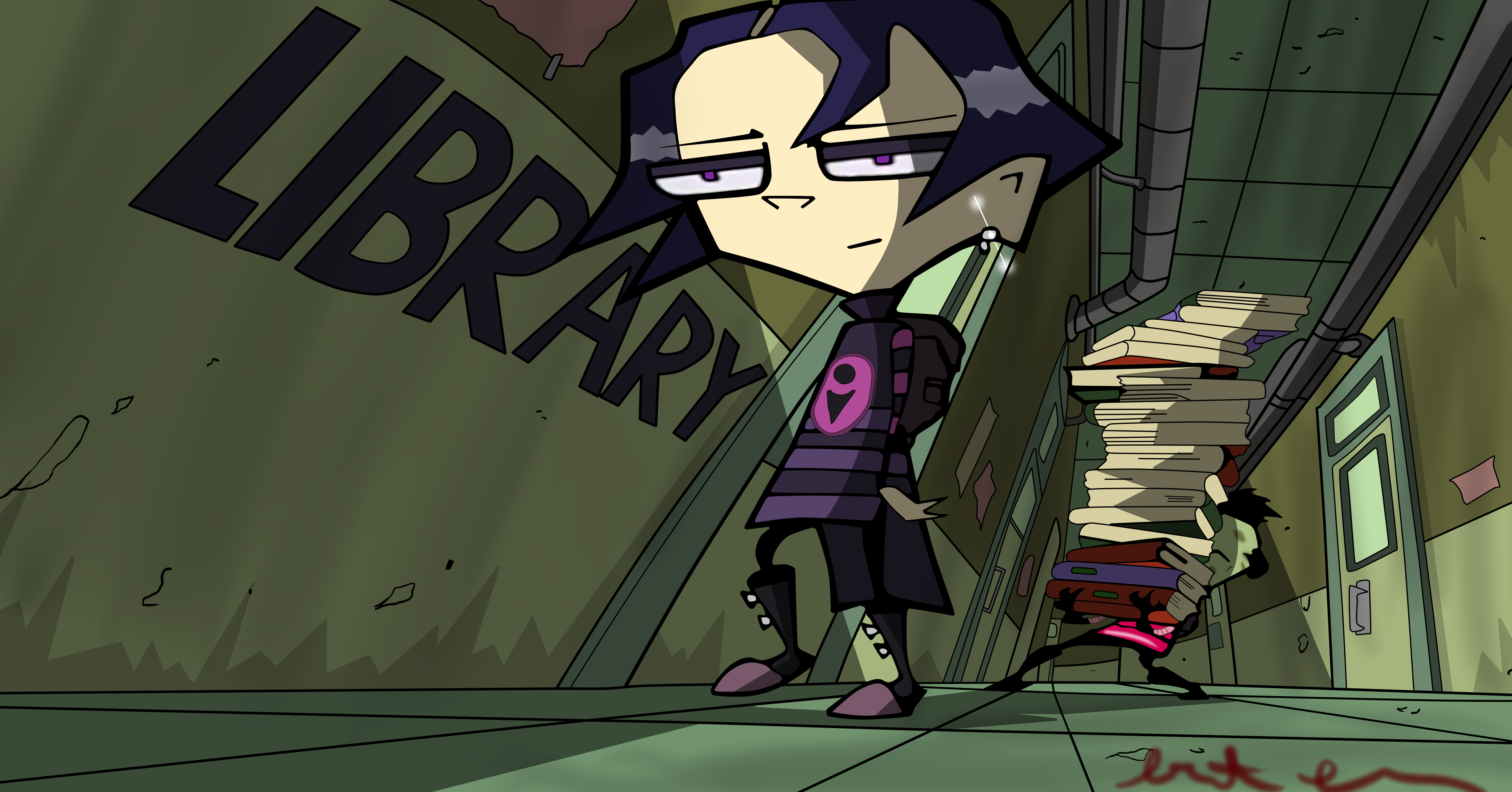 Invader Zim - Walking Her to Class.