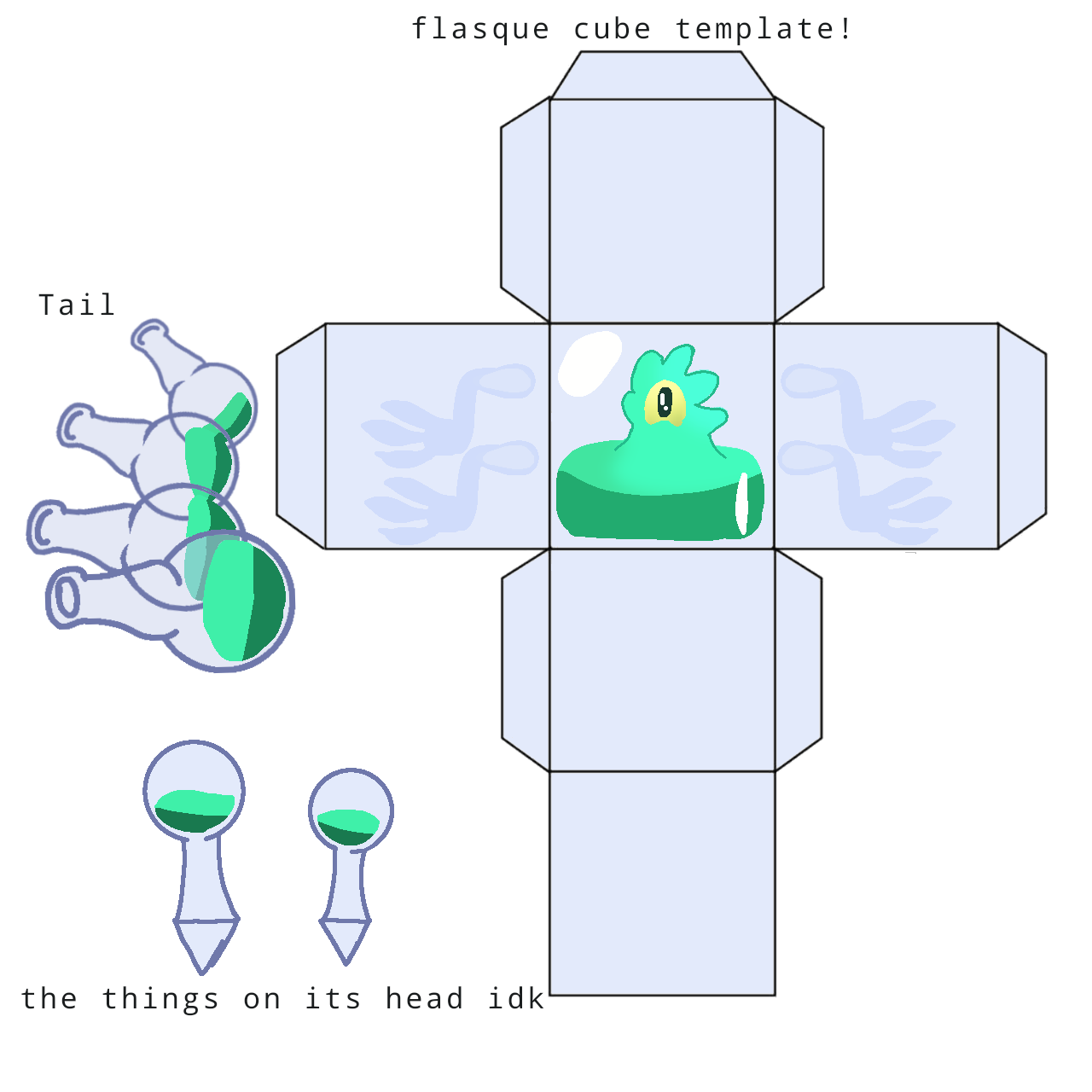 A cube template on Deviantart!? by alphal0r3 on DeviantArt