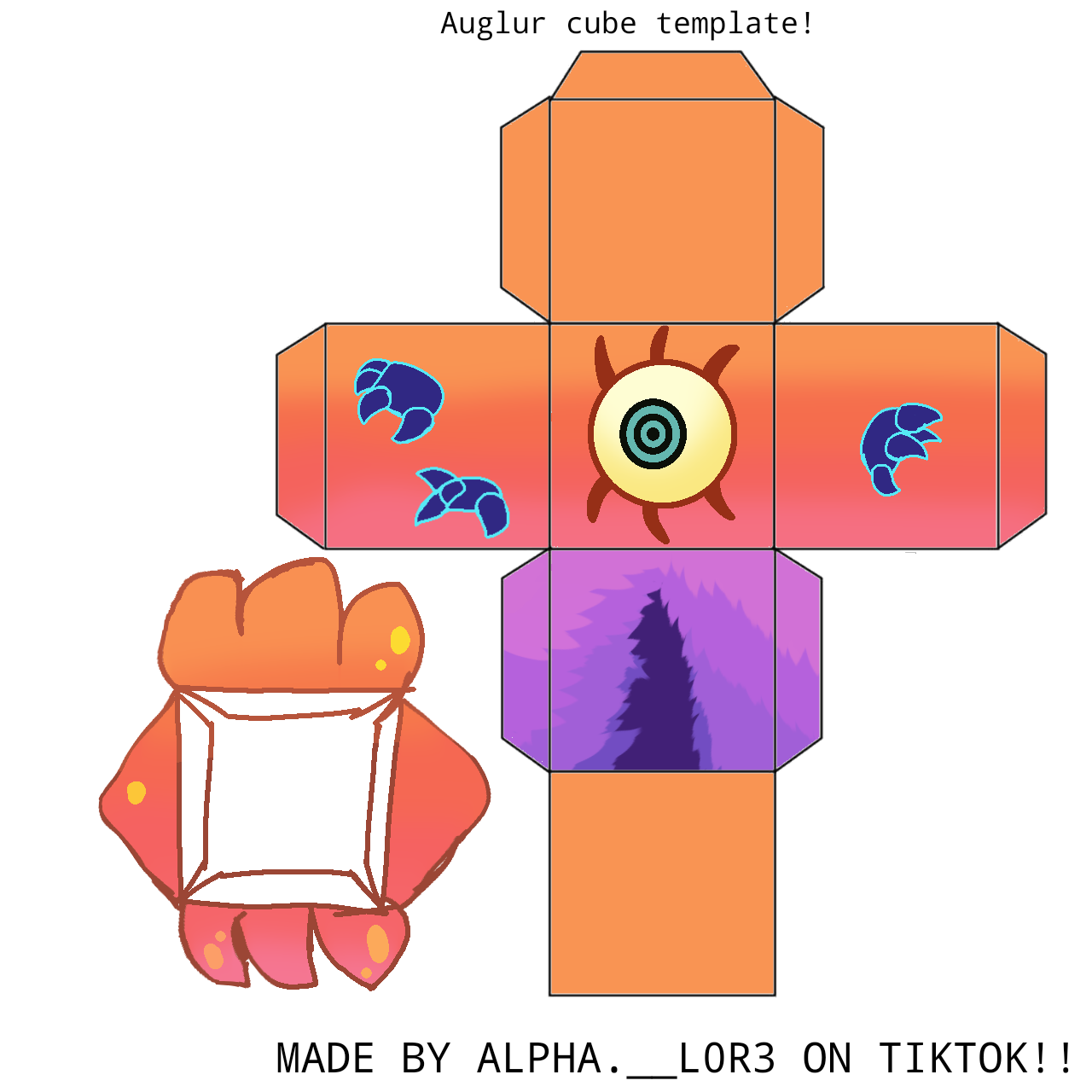 Auglur cube template by alphal0r3 on DeviantArt