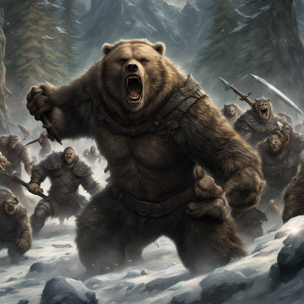 Beorn at battle of five armies by Quesosito on DeviantArt