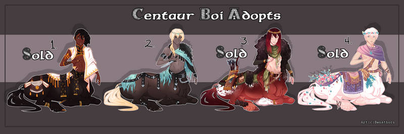 Centaur Boi Adopts [OPEN: 1/4]