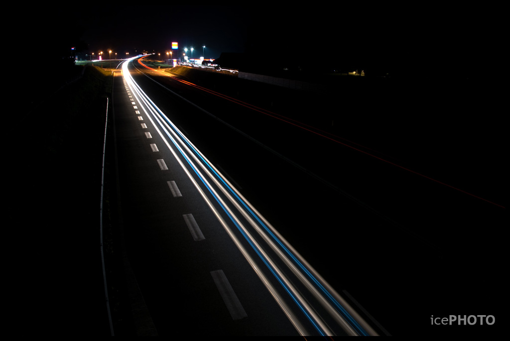 Highway at night