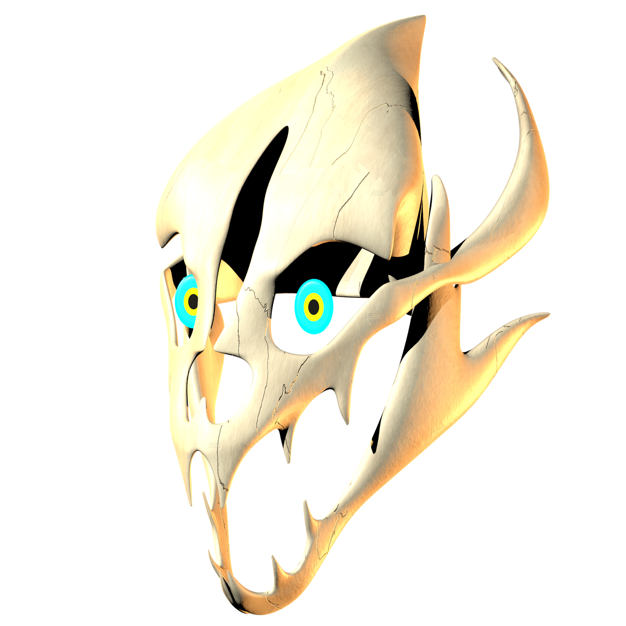 gaster blaster model in blender undertale by mrrabgamer on DeviantArt